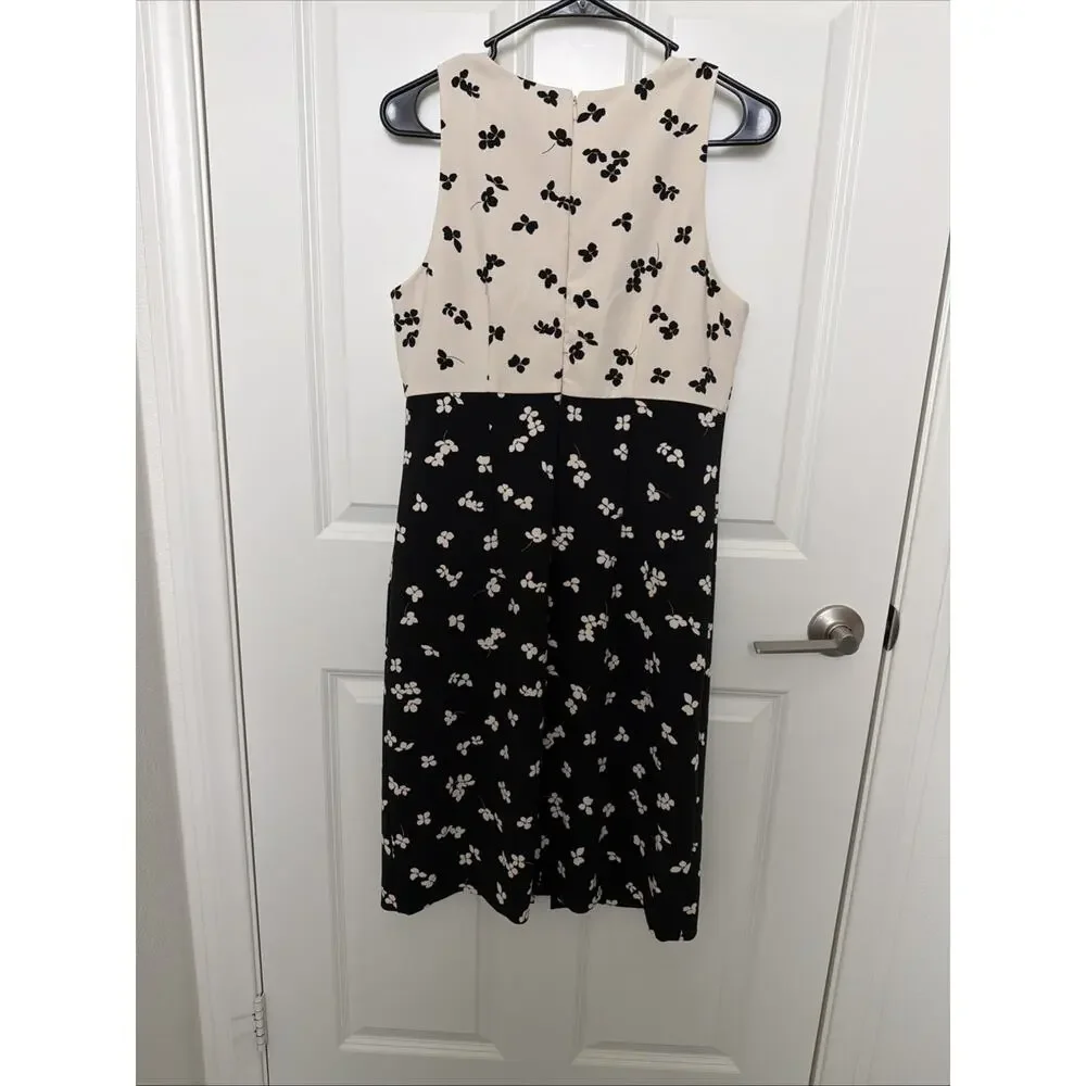 Ann Taylor Mixed Floral Sheath Dress size 6 - Picture 5 of 9